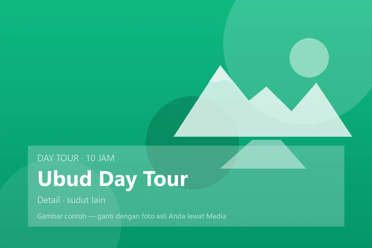 Ubud Day Tour — detail